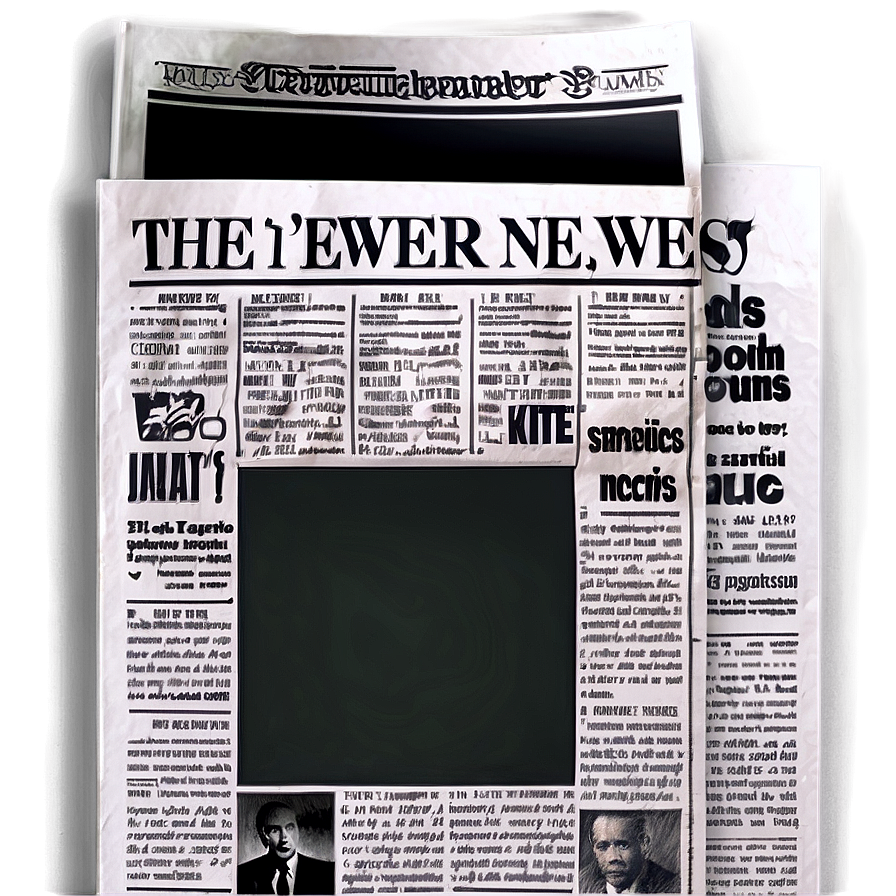 Digital Newspaper Illustration Png 05242024