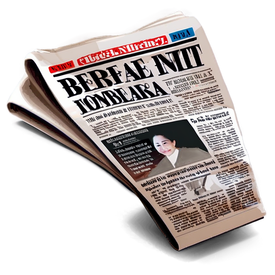 Digital Newspaper Illustration Png 18