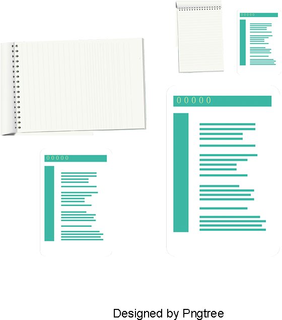Notebook, Paper, Bar Png And Vector - Illustration, Transparent Png PNG with transparent background