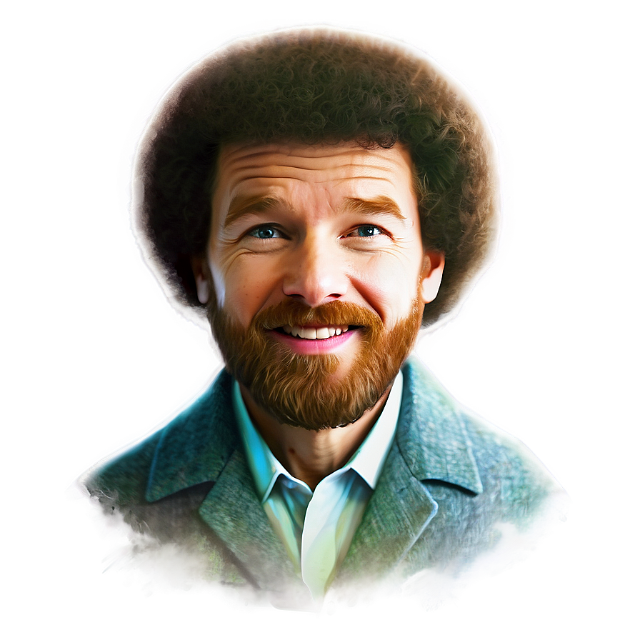 Digital Painting Bob Ross Hair Png Tfw74