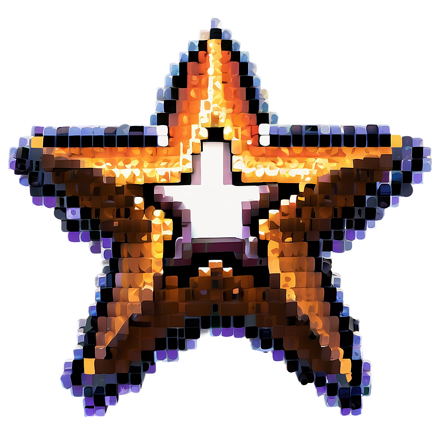 Digital Pixel Star Picture Png Ila77