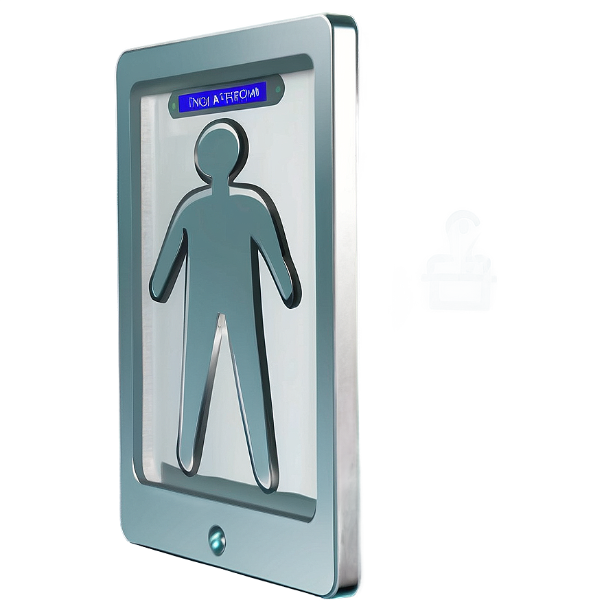 Digital Restroom Sign Png Gnu13