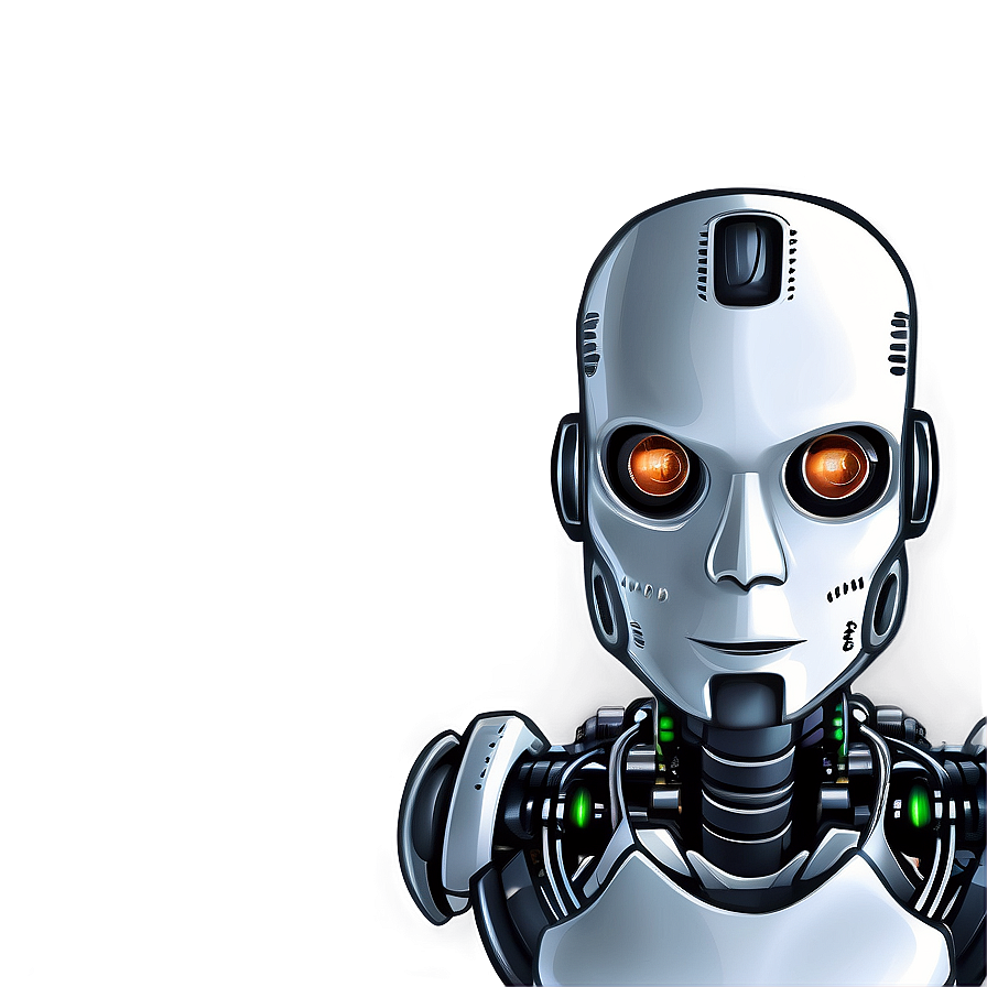 Digital Robot Head Drawing PNG 06212024 PNG image with a transparent background, free high-resolution download