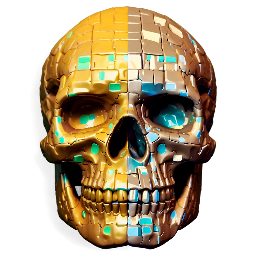 Digital Skull Face Creation Png Ejs