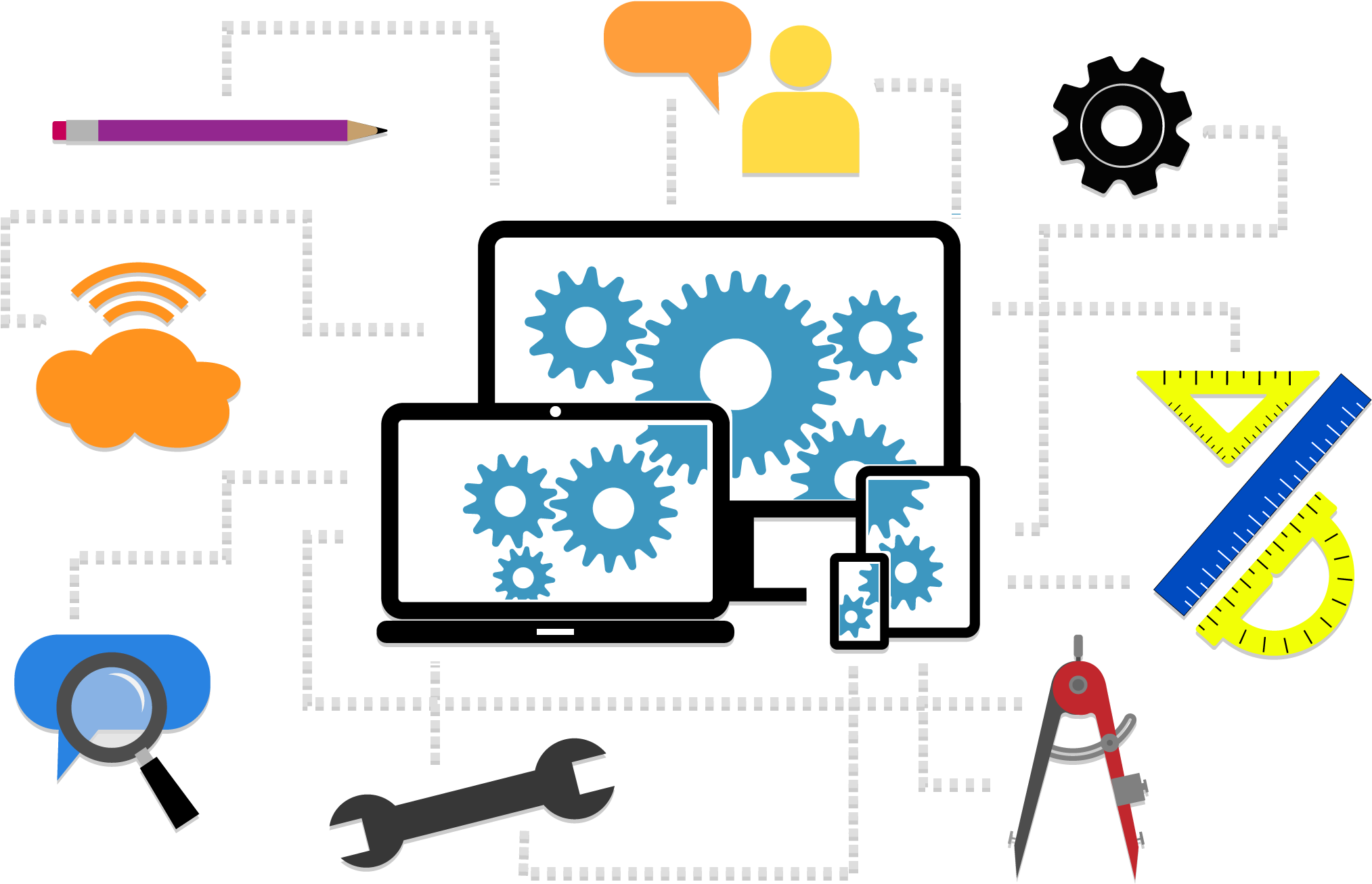 Website Development Services - Web Development Vector Png, Transparent Png PNG with transparent background