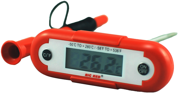 Digital Thermometer Red Display