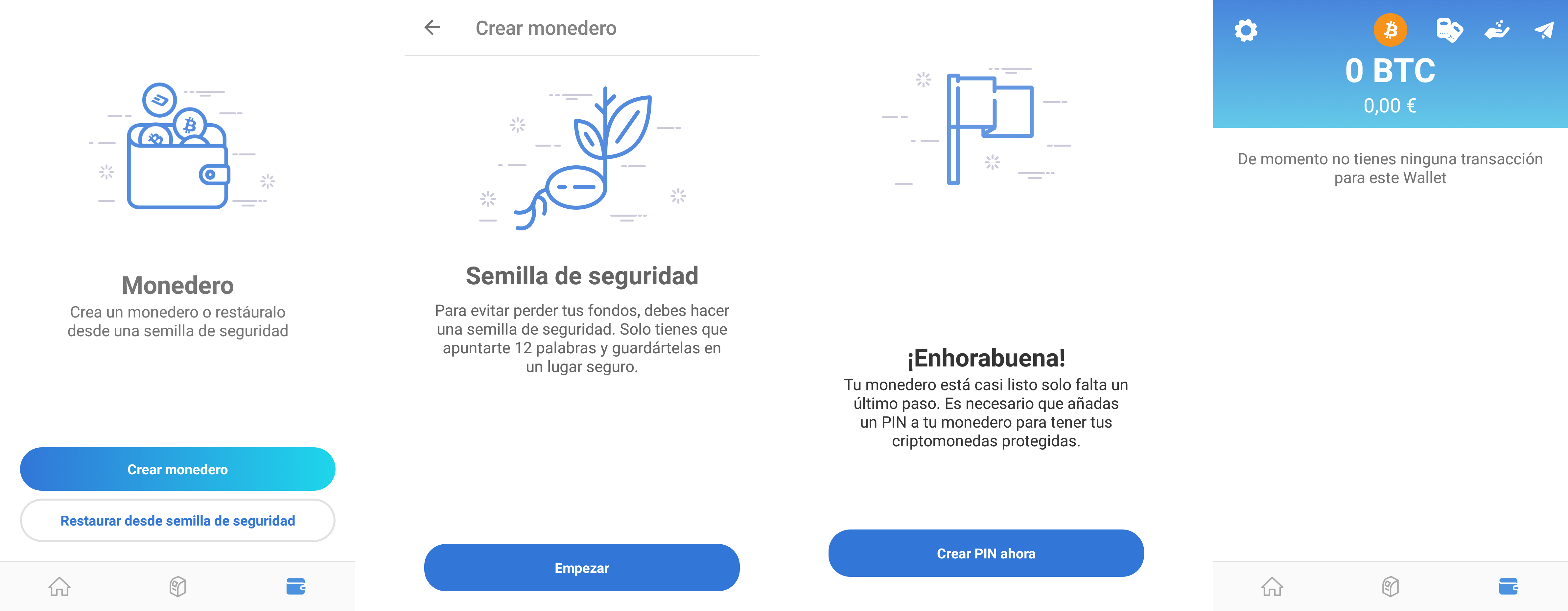 Digital Wallet Setup Screens PNG with transparent background