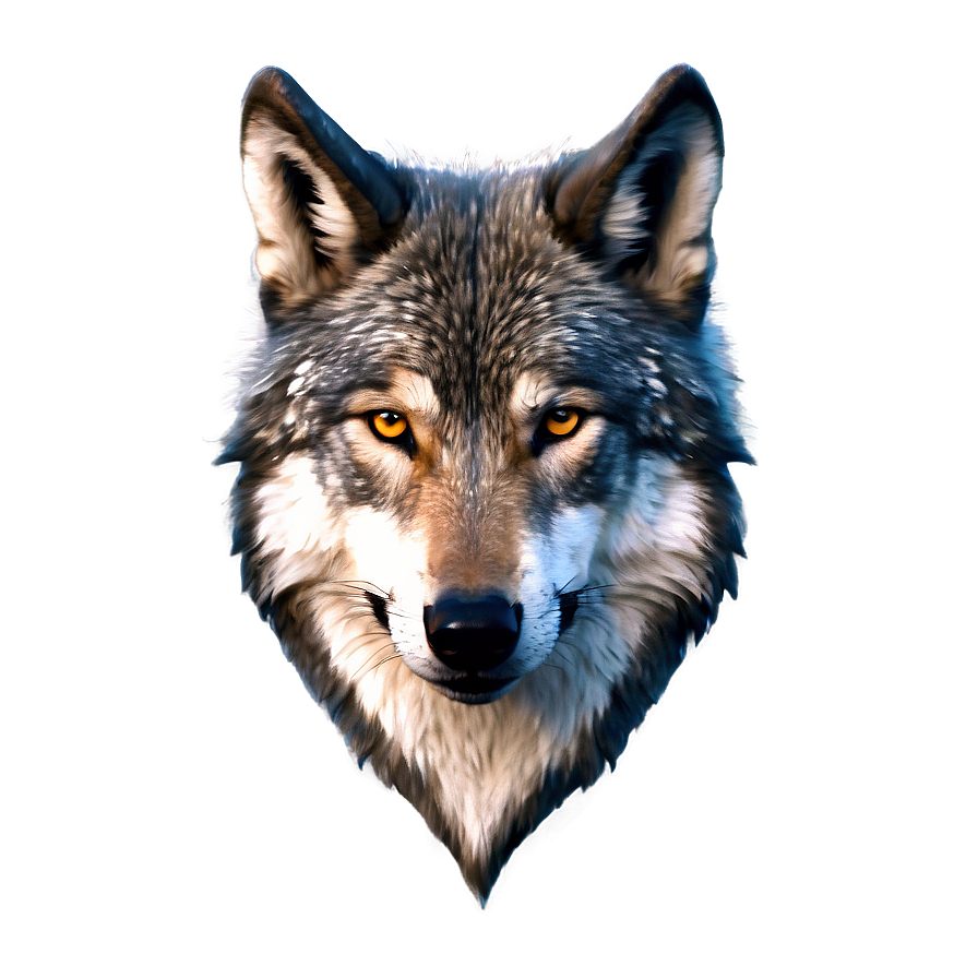 Digital Wolf Head Render Png Vsa80