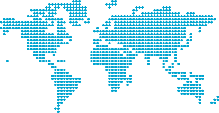 Digital World Map Dots Design PNG with transparent background