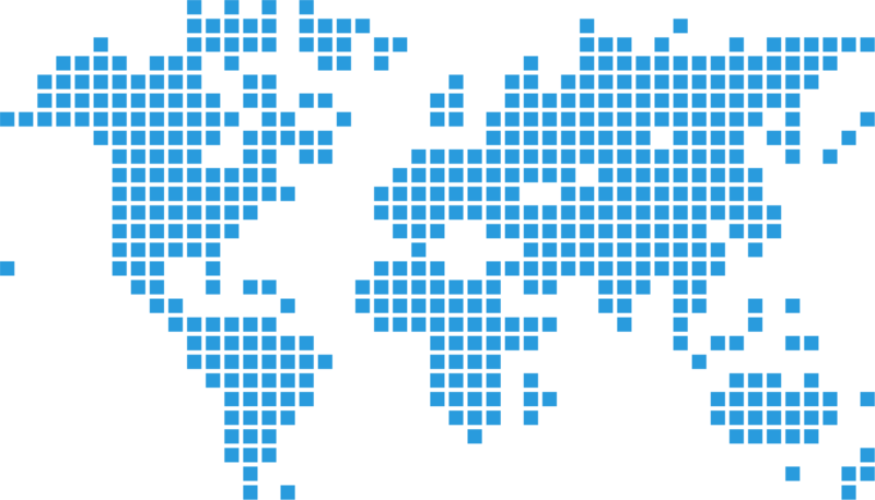 Digital World Map Pixel Art