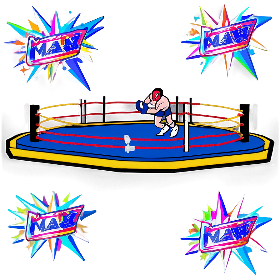 Digital Wrestling Ring Drawing Png 65