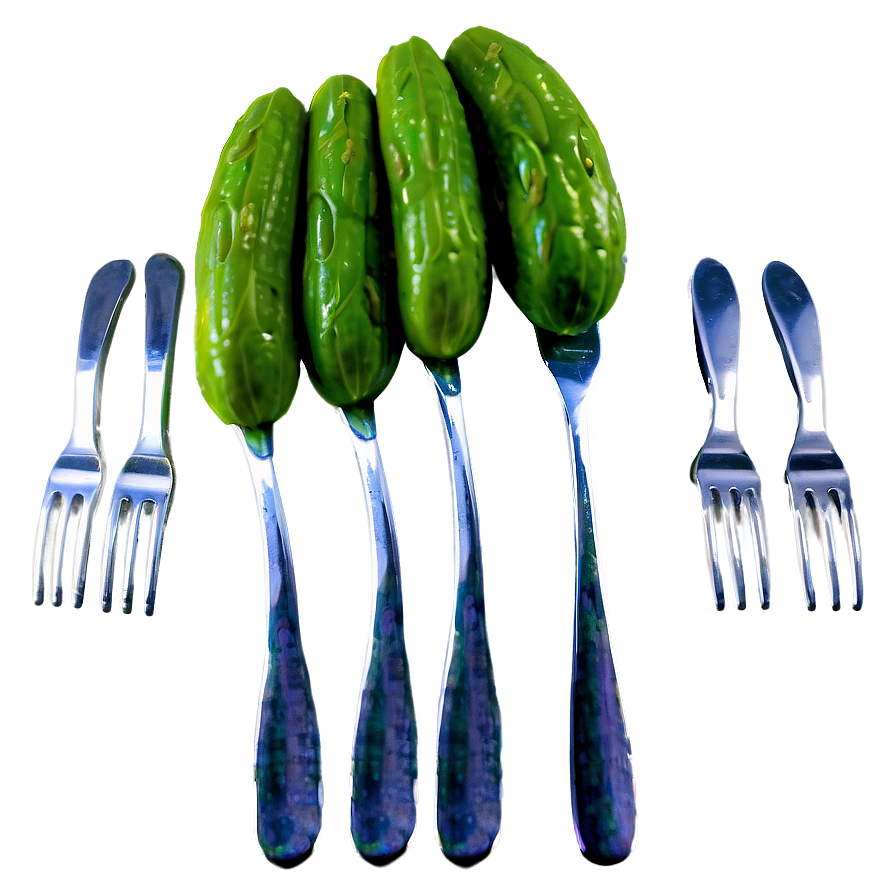 Dill Pickle On Fork Png Svl83