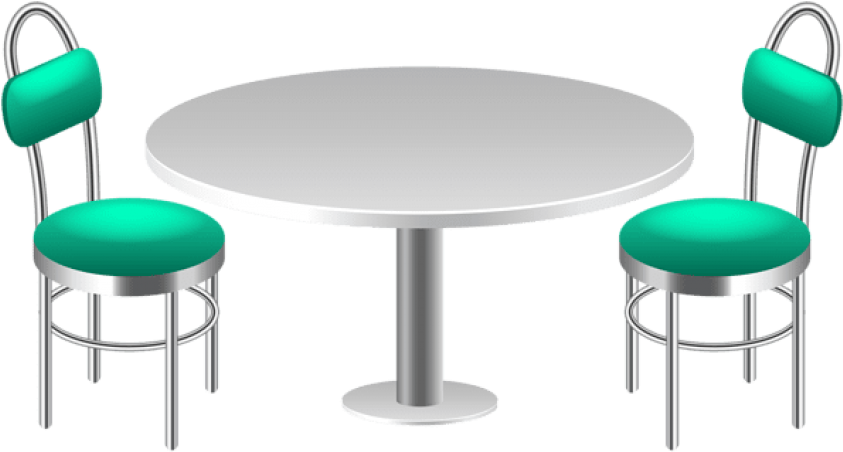 Chair Clipart Png -download Table With Chairs Clipart - Table And Chairs Clipart, Transparent Png PNG with transparent background