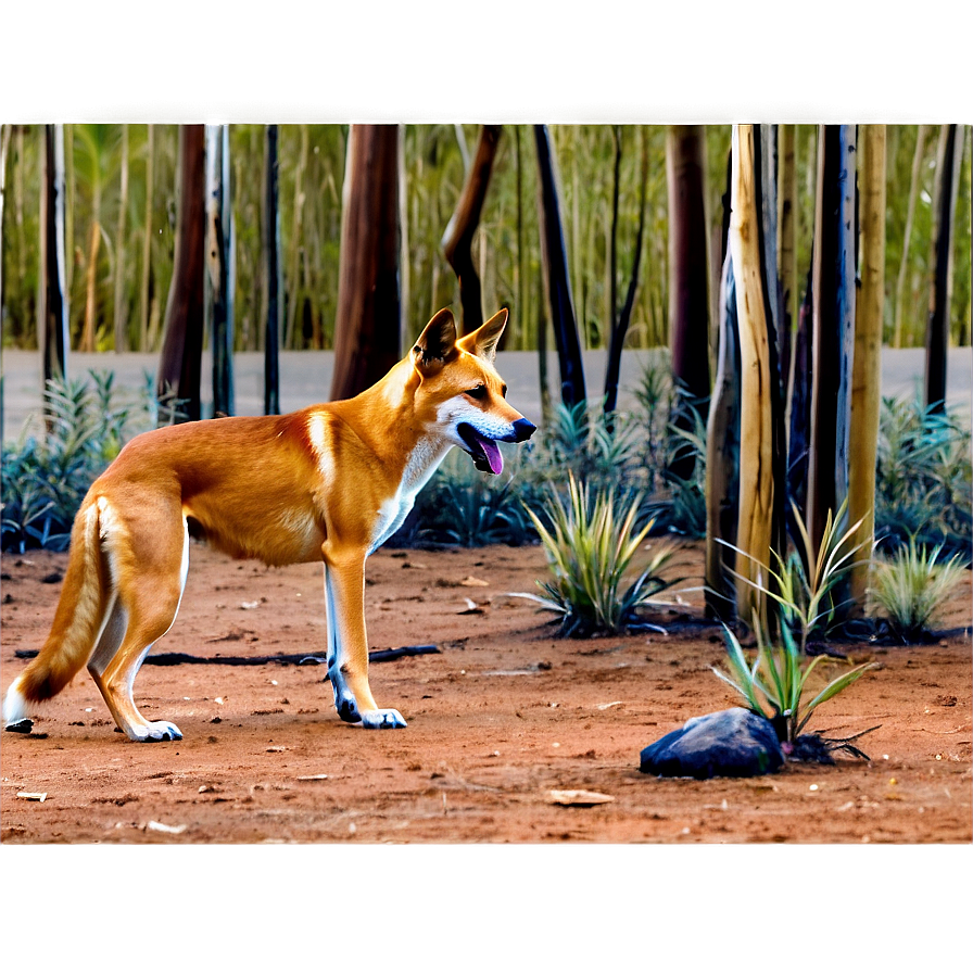 Dingo Habitat Scene Png Otc76