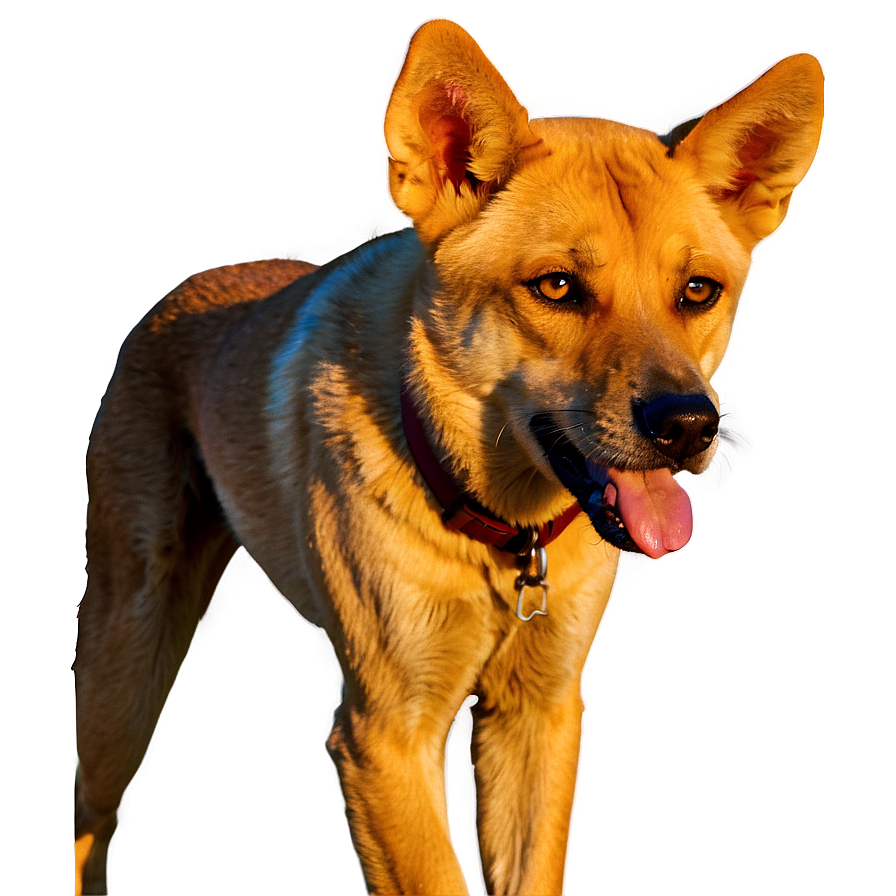 Dingo In Sunset Png Glr