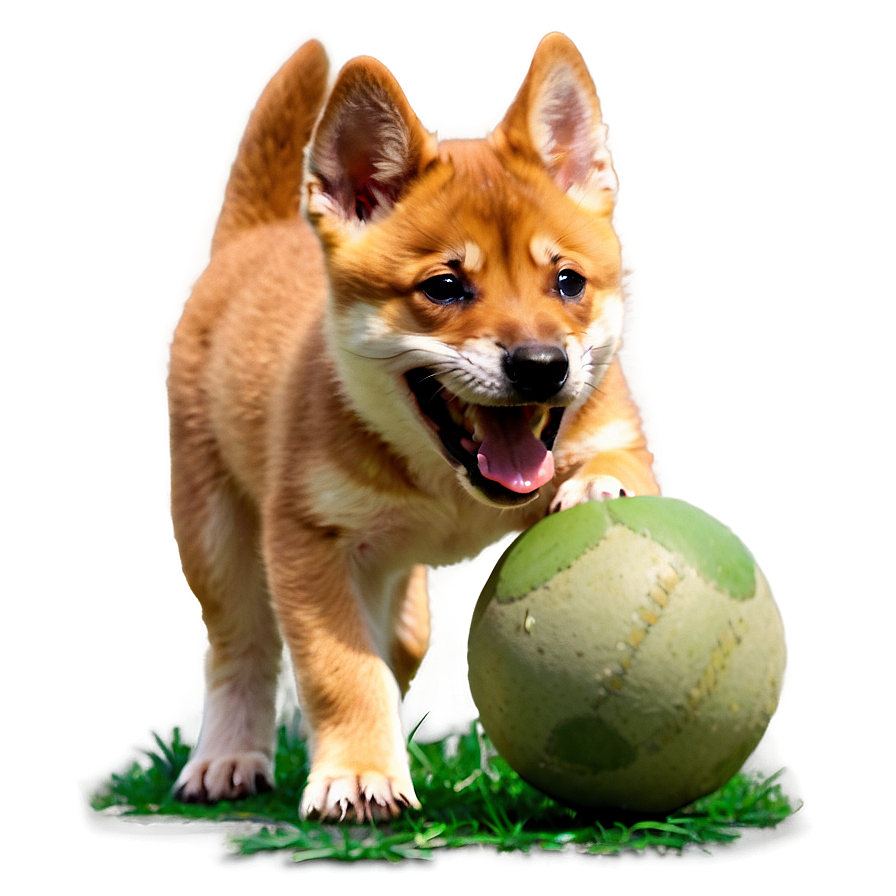 Dingo Puppy Playtime Png 06202024