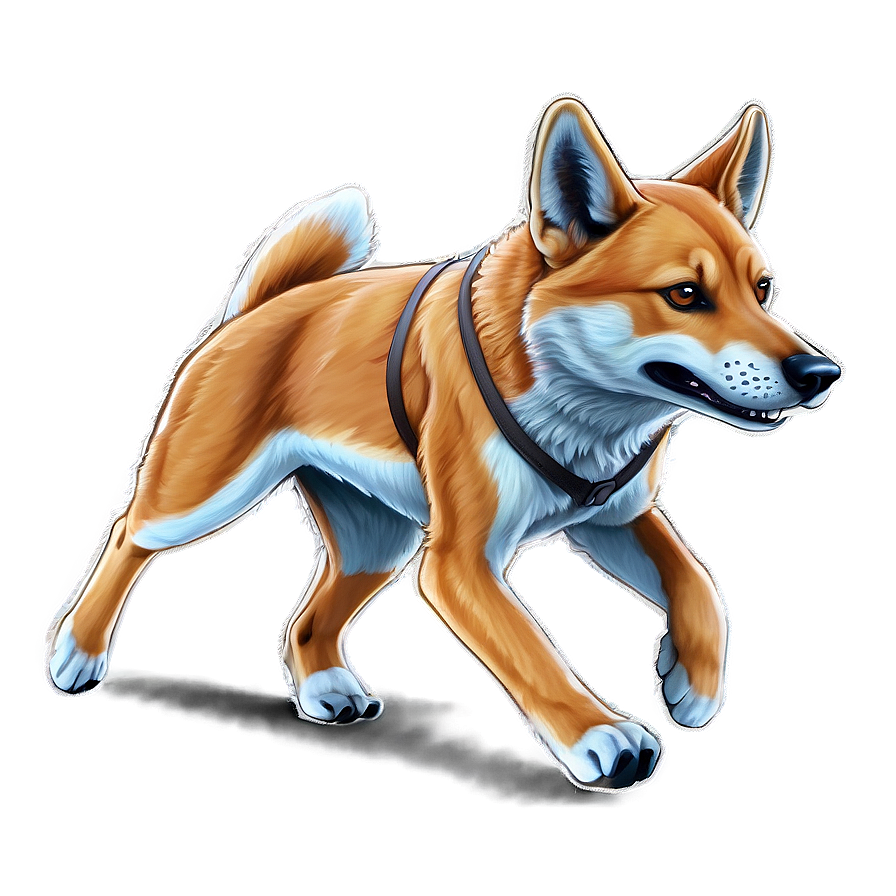 Dingo Running Illustration Png 75