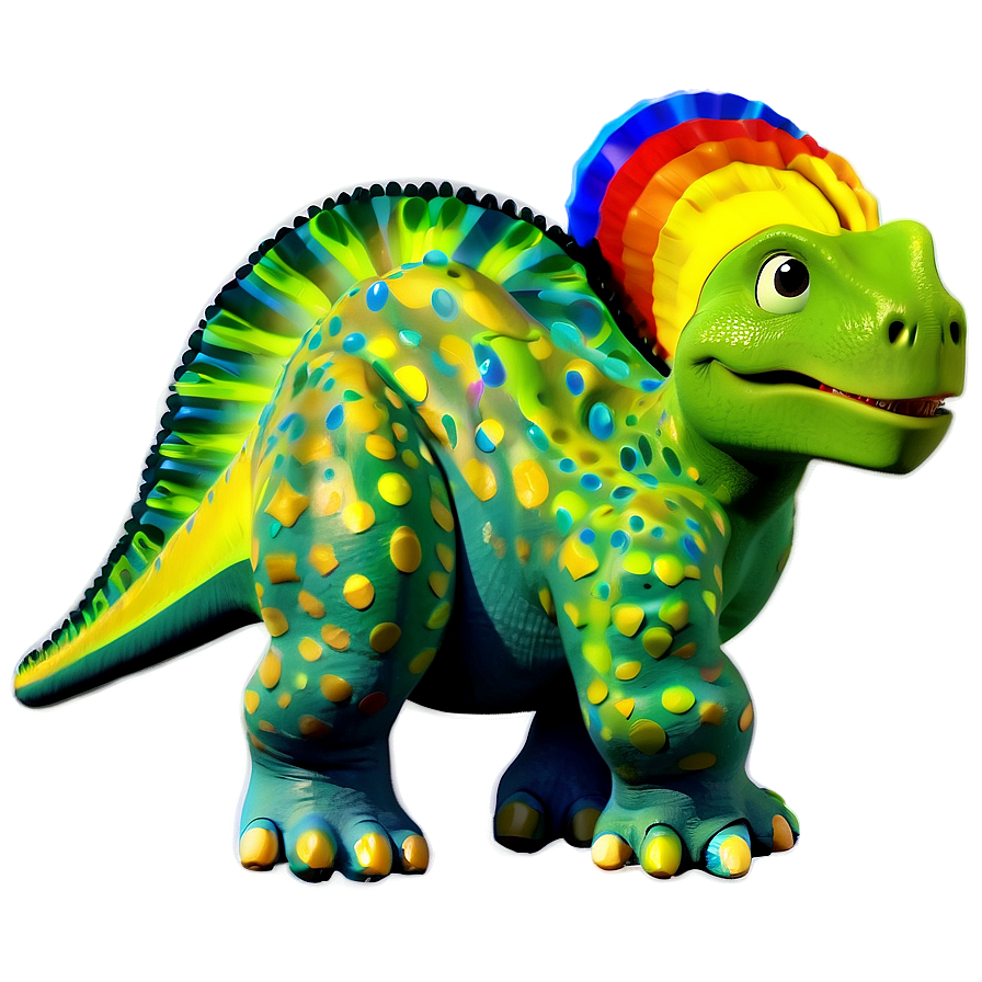 Dino And Rainbow Png Wgh