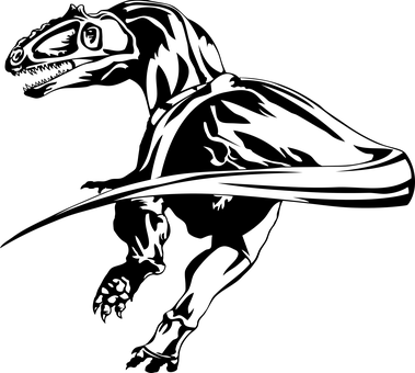 Dinosaur Exhibit Black Background PNG with transparent background