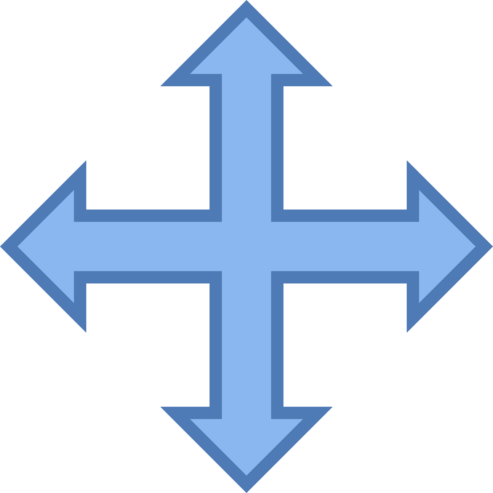 Directional Arrows Symbol PNG with transparent background