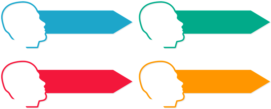 Directional Communication Arrows PNG with transparent background