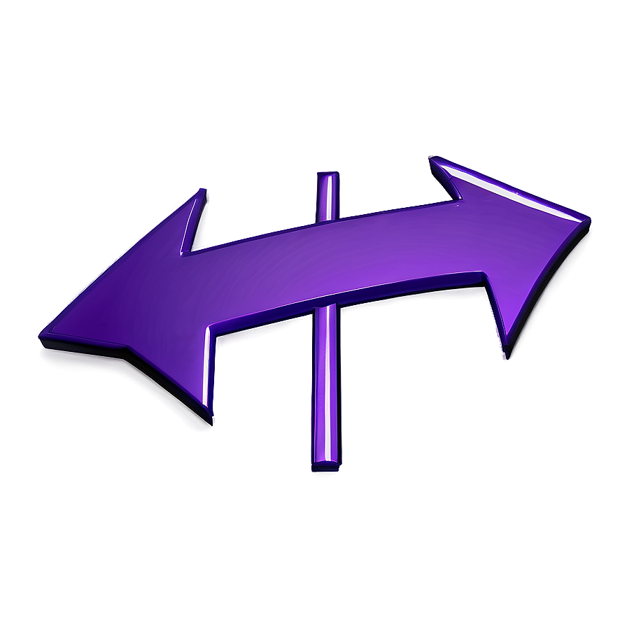 Directional Purple Arrow Png 06272024