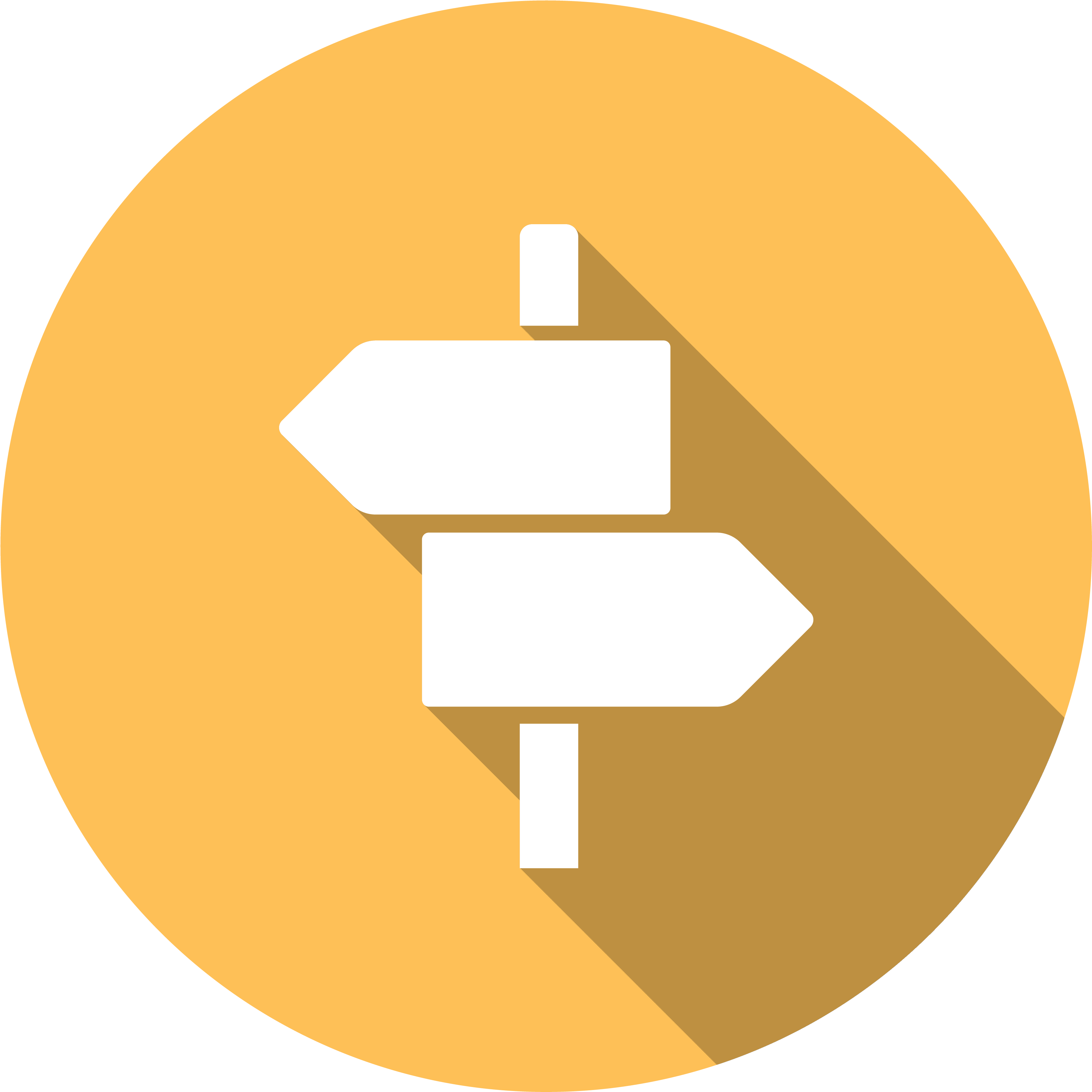 Directional Signpost Icon PNG with transparent background