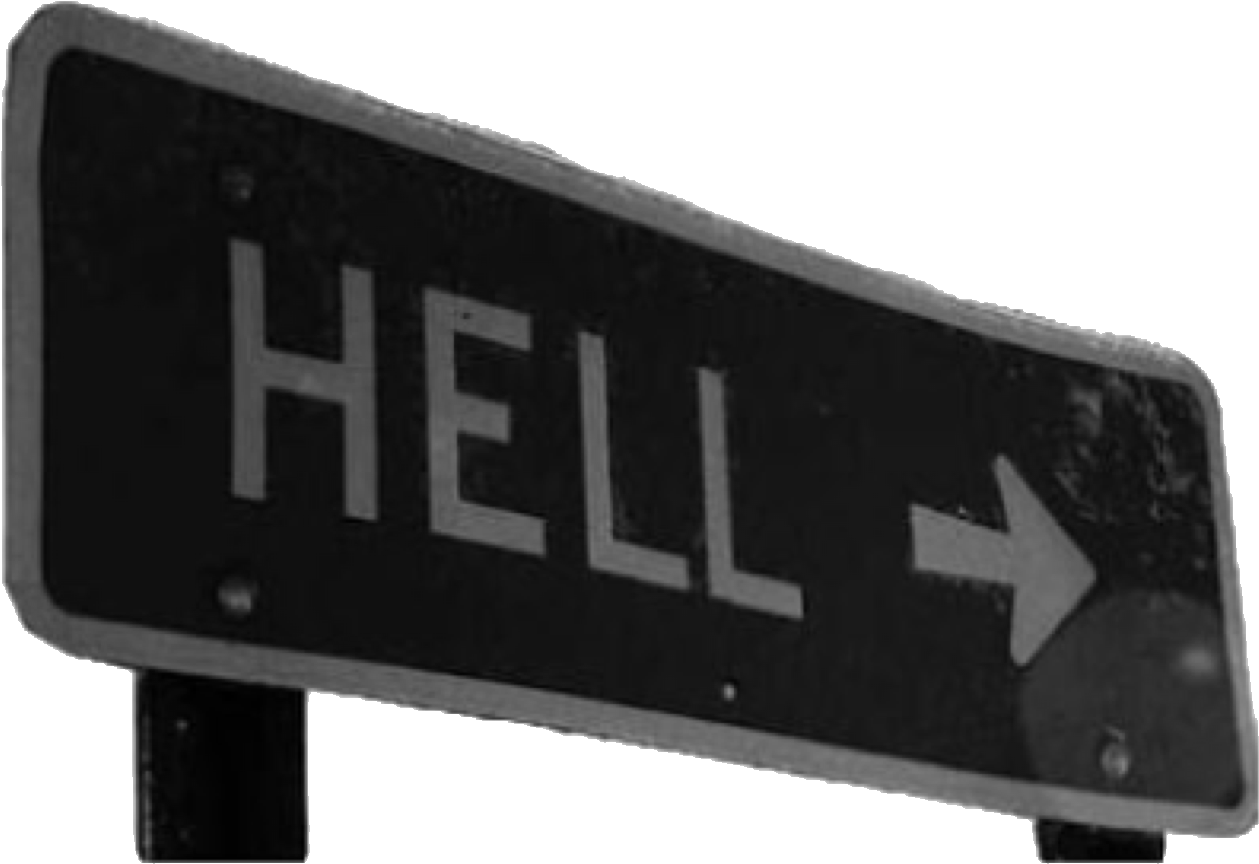 Directional Signto Hell