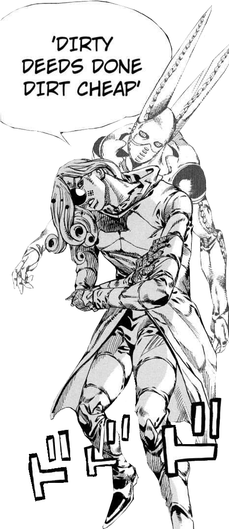 Dirty Deeds Done Dirt Cheap Stand PNG with transparent background