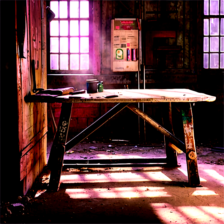 Dirty Workshop Table Png Deu87