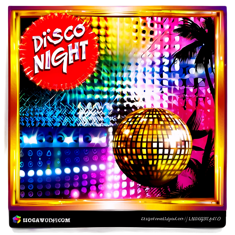 Disco Night Flyer Template Png 06202024