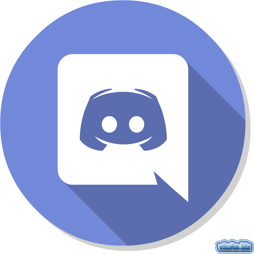 Discord Logo Blue Circle PNG with transparent background