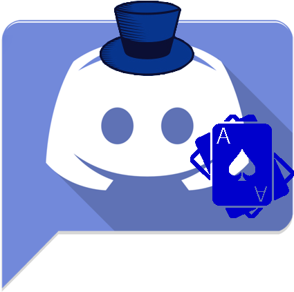 Discord_ Logo_with_ Top_ Hat_and_ Cards