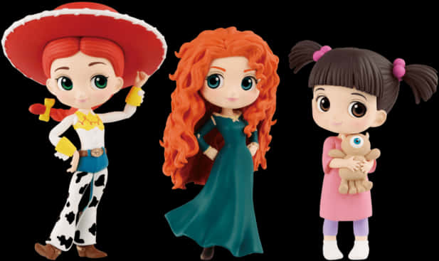 Disney Animated Girls Toy Figures