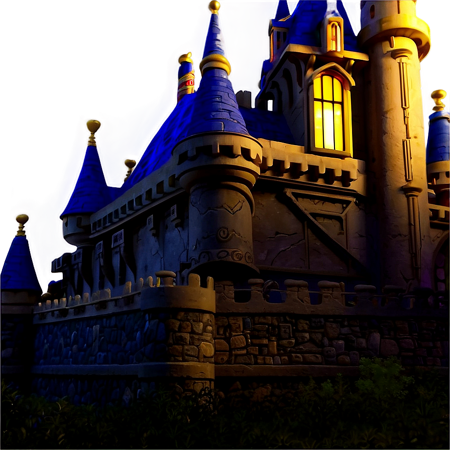 Disney Castle At Dawn Png 05242024