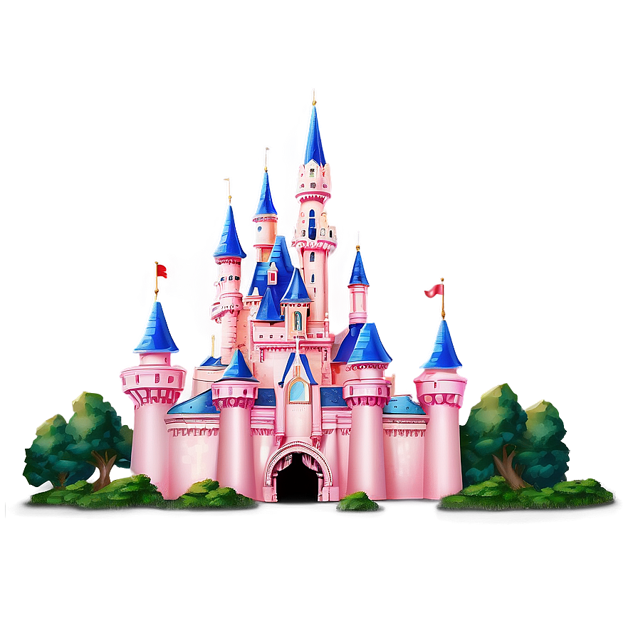 Disney Castle At Dawn Png 05242024