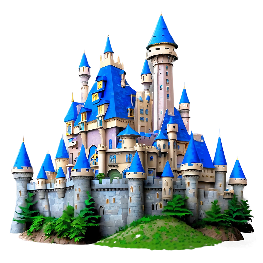 Disney Castle Illustration Png 05242024