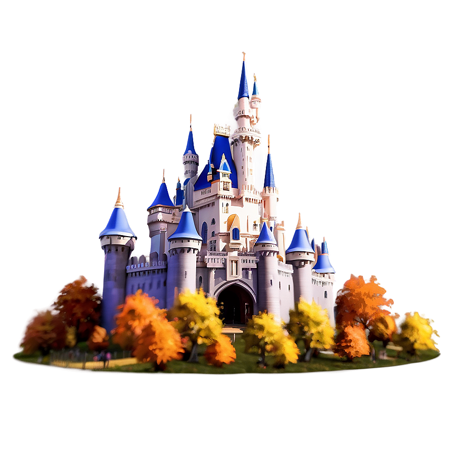 Disney Castle In Autumn Png Xnl79