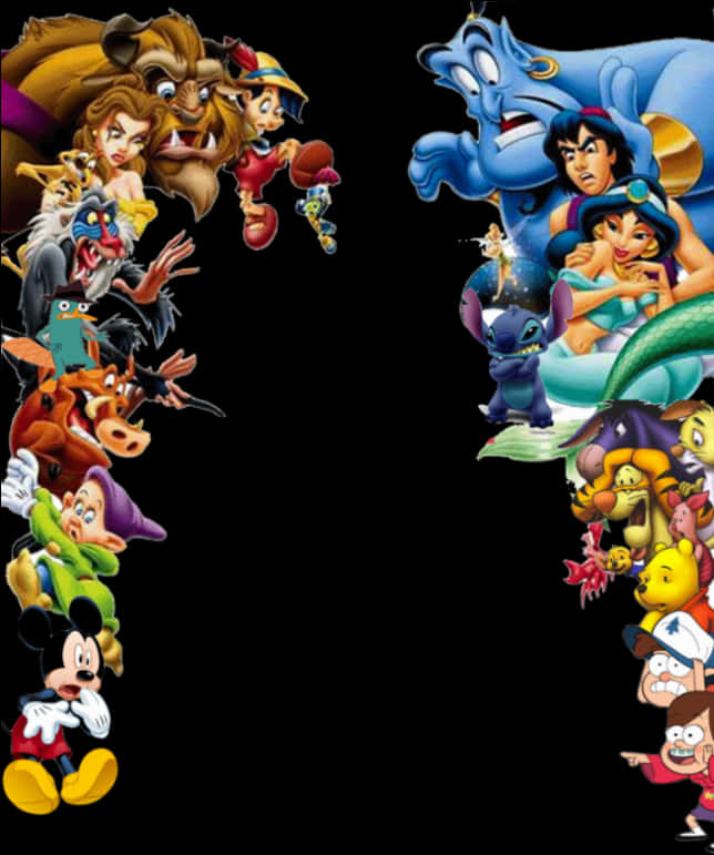 Disney Character Collage