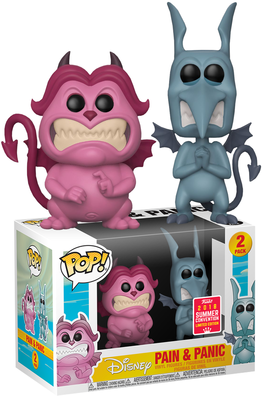 Pain & Panic Sdcc18 Pop Vinyl Figure 2-pack - Pain And Panic Funko, HD Png Download PNG with transparent background