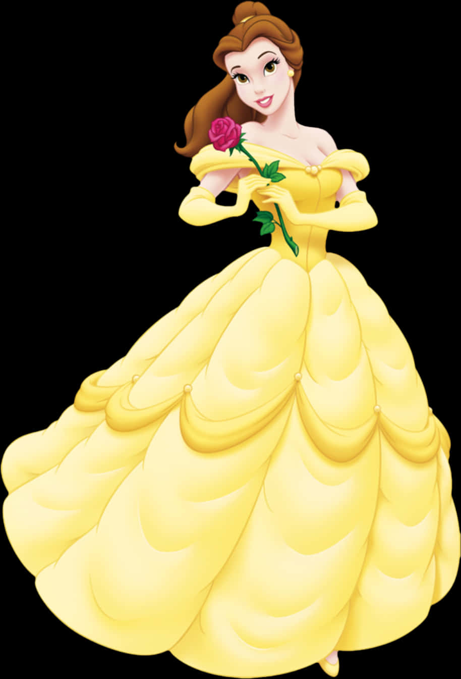 Disney Princess Yellow Gown Rose