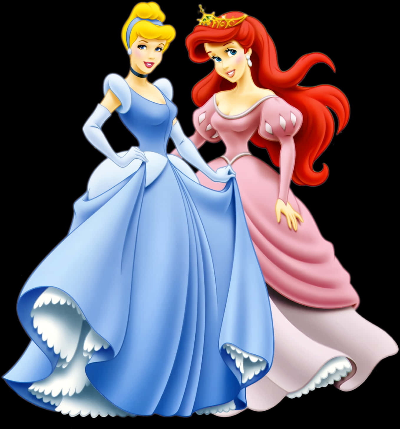 Disney Princesses Cinderella Ariel Together