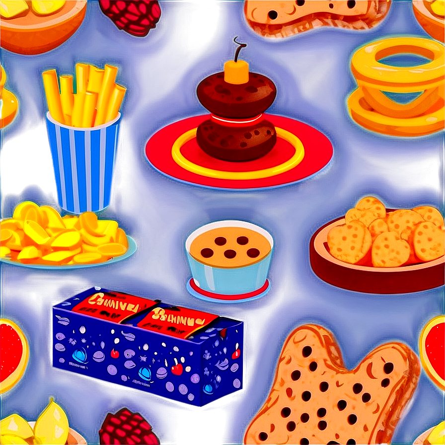 Disney Snacks Pattern Png Cwf