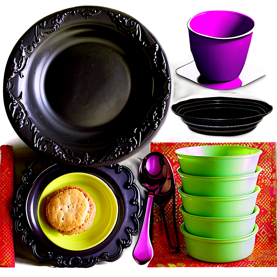 Disposable Party Dinnerware Png Eyk14