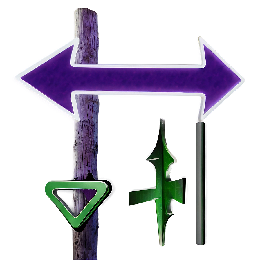 Distinctive Purple Arrow Png 06272024