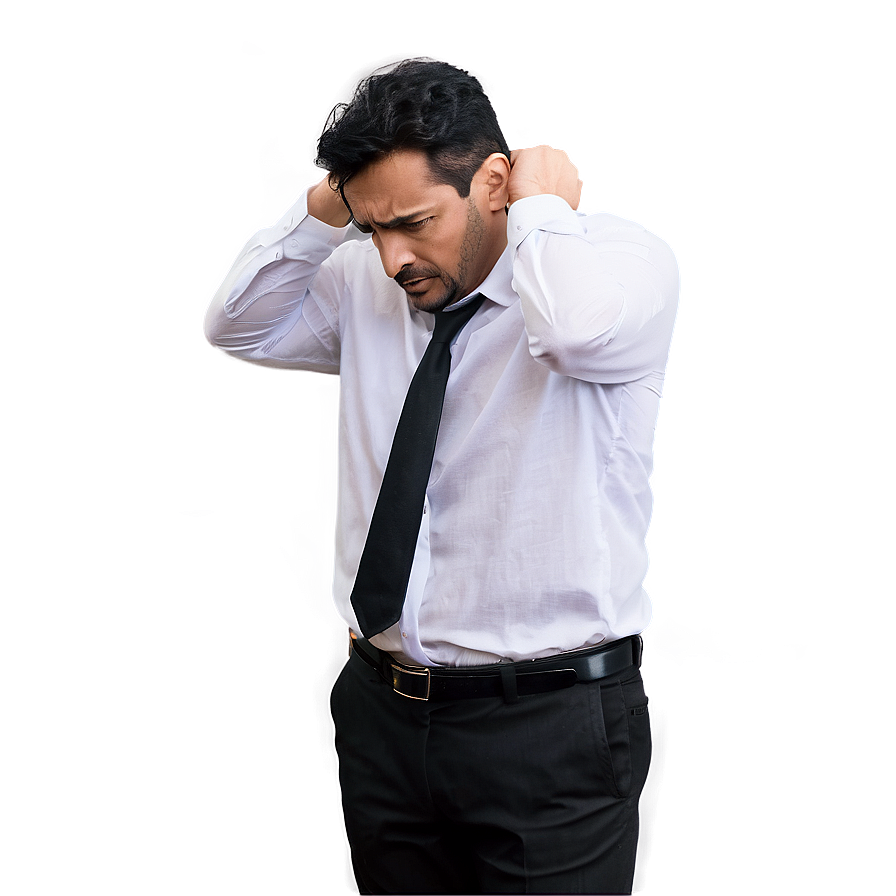 Distraught Man in Rain PNG ahg12 PNG with transparent background