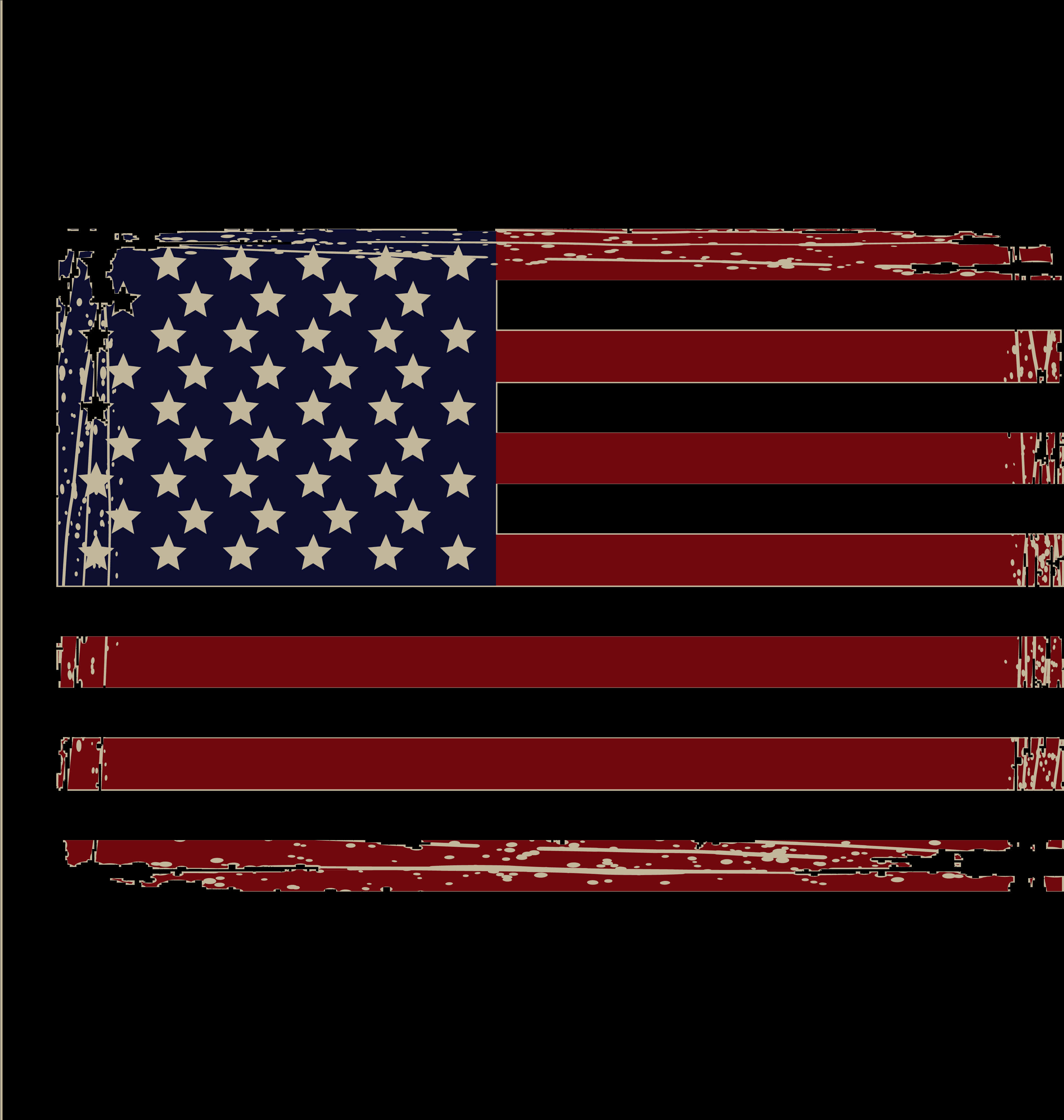 Distressed American Flag Graphic