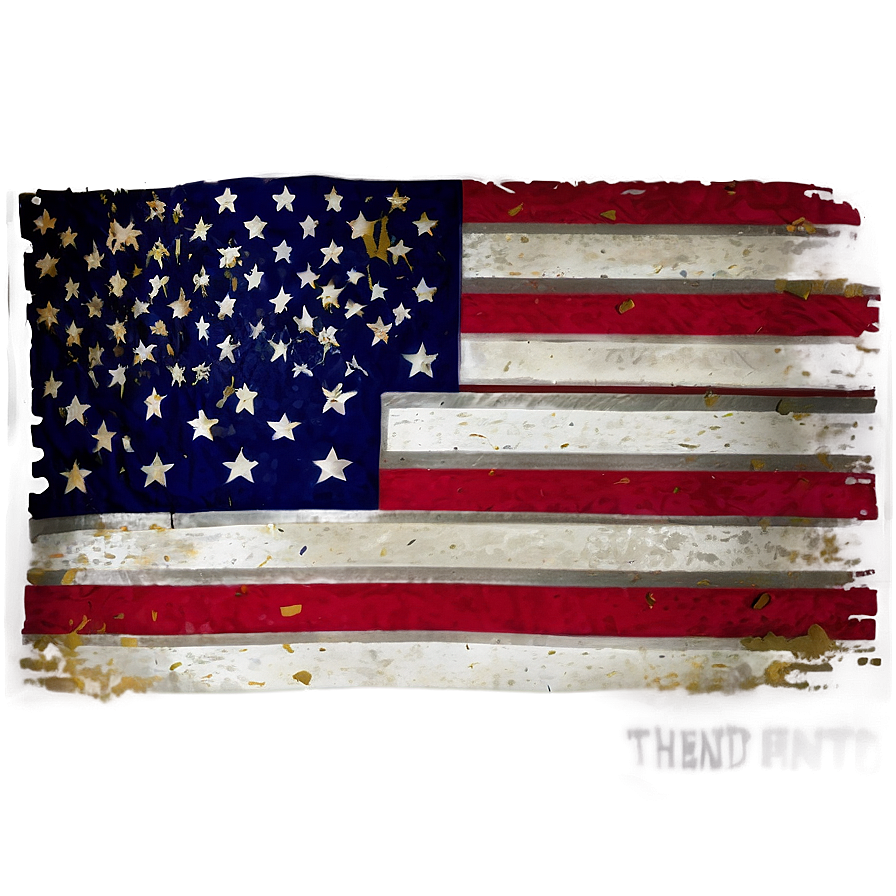 Distressed American Flag Transparent PNG 04302024 PNG with transparent background