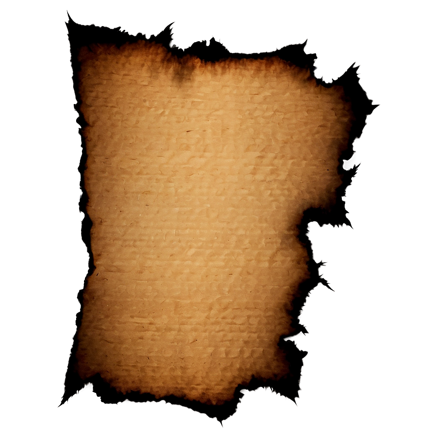 Distressed Burned Paper Png Fxb6