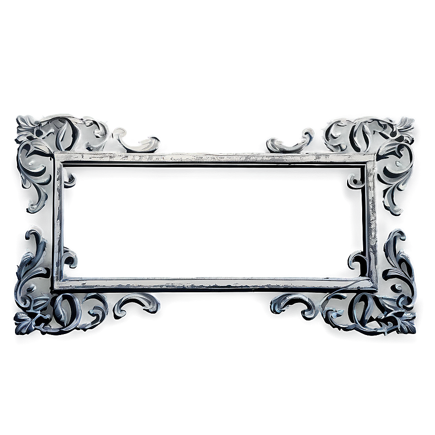 Distressed Ornate Frame Png 28